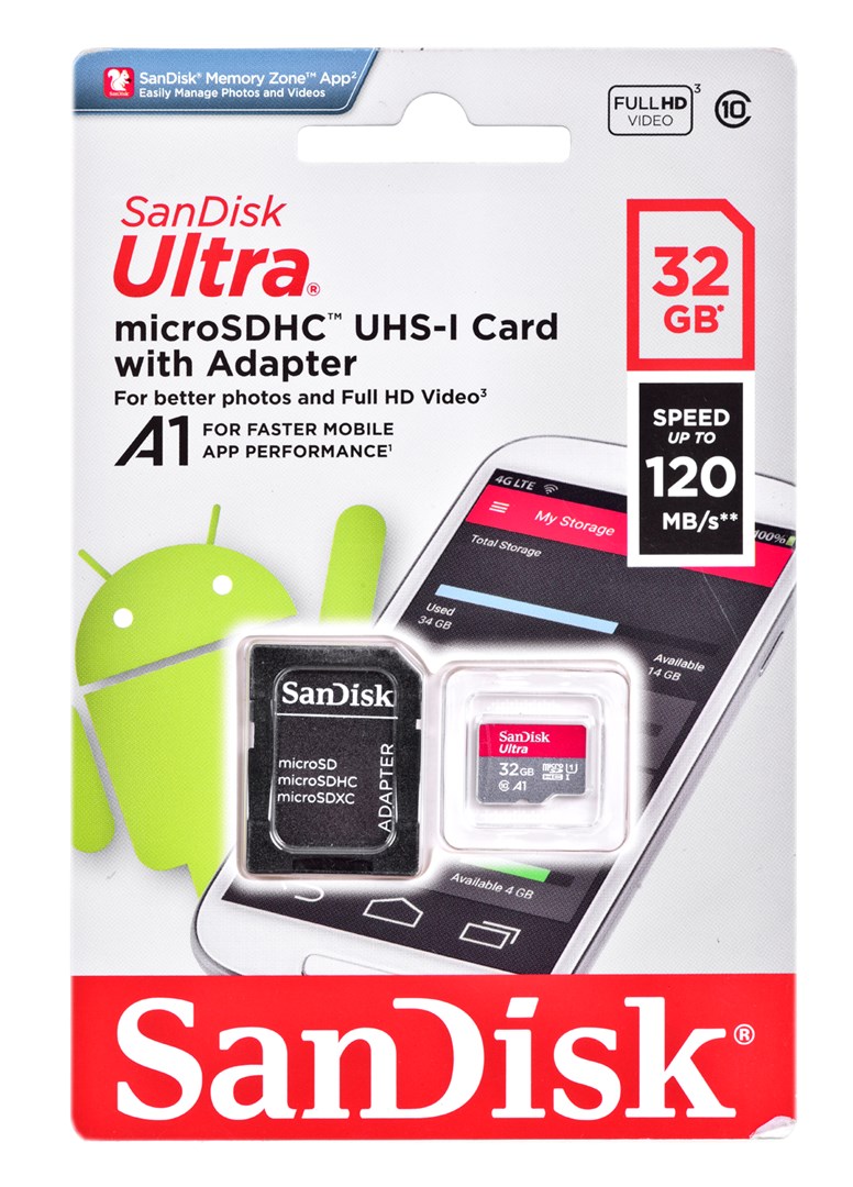 SANDISK  Memory card Ultra microSDHC 32GB