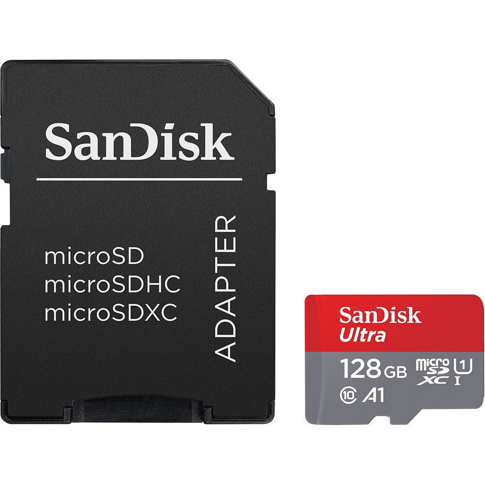 SANDISK  Ultra microSD 128GB + SD-adapt