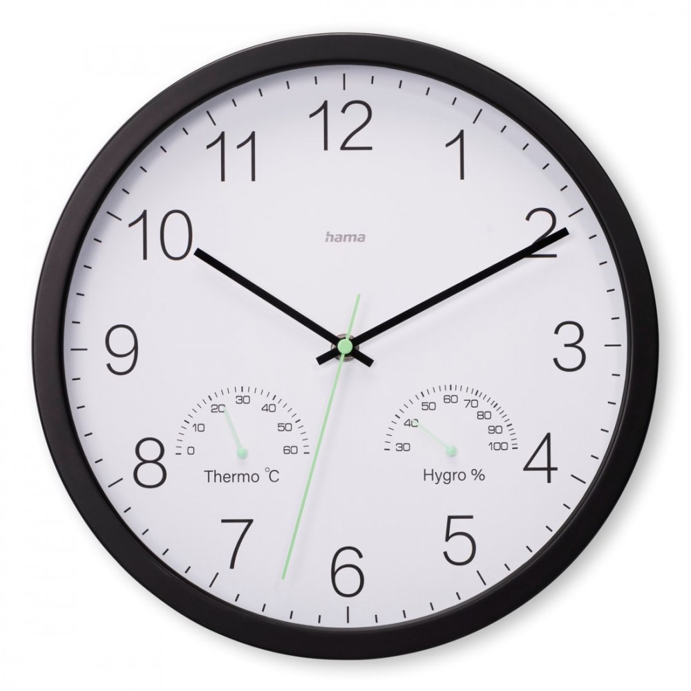 Hama santorini wall clock 30cm black