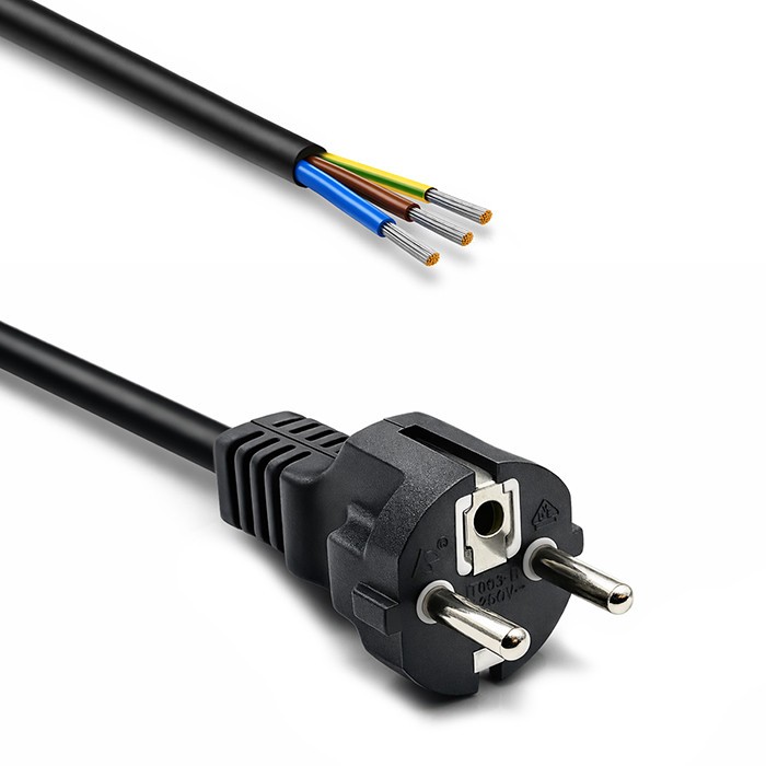 Qoltec SCHUKO CEE power cable Cu