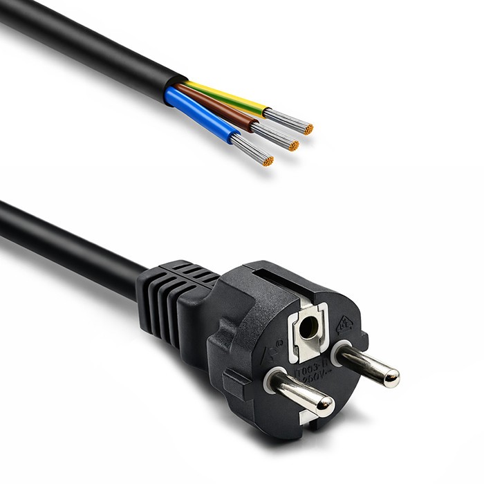Qoltec SCHUKO CEE power cable Cu