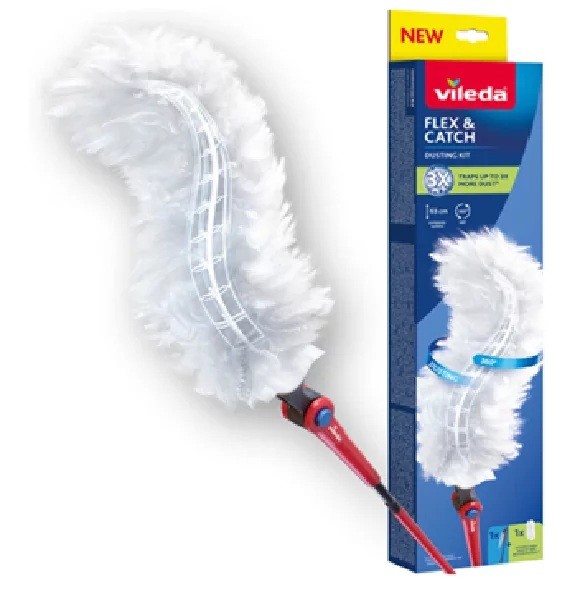 Vileda Short-handled duster + 2 Flex