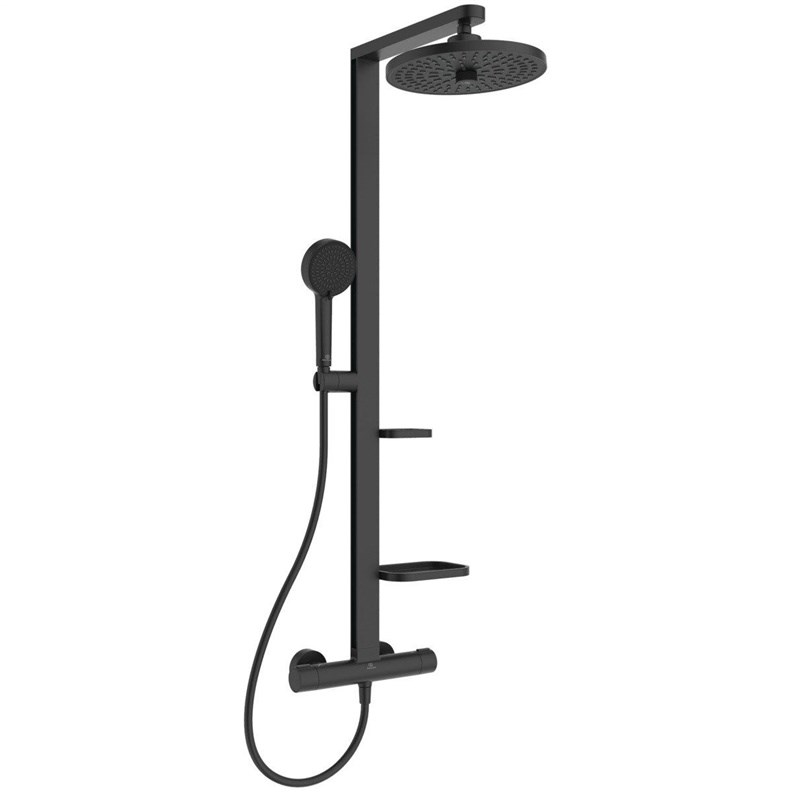 No name SHOWER SET ALU+ BLACK