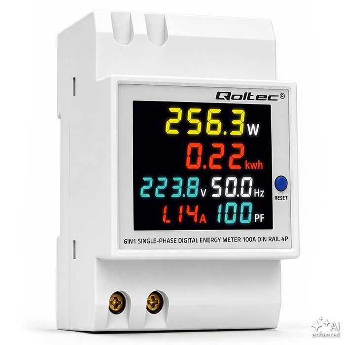 Qoltec  Single phase energy consumption meter
