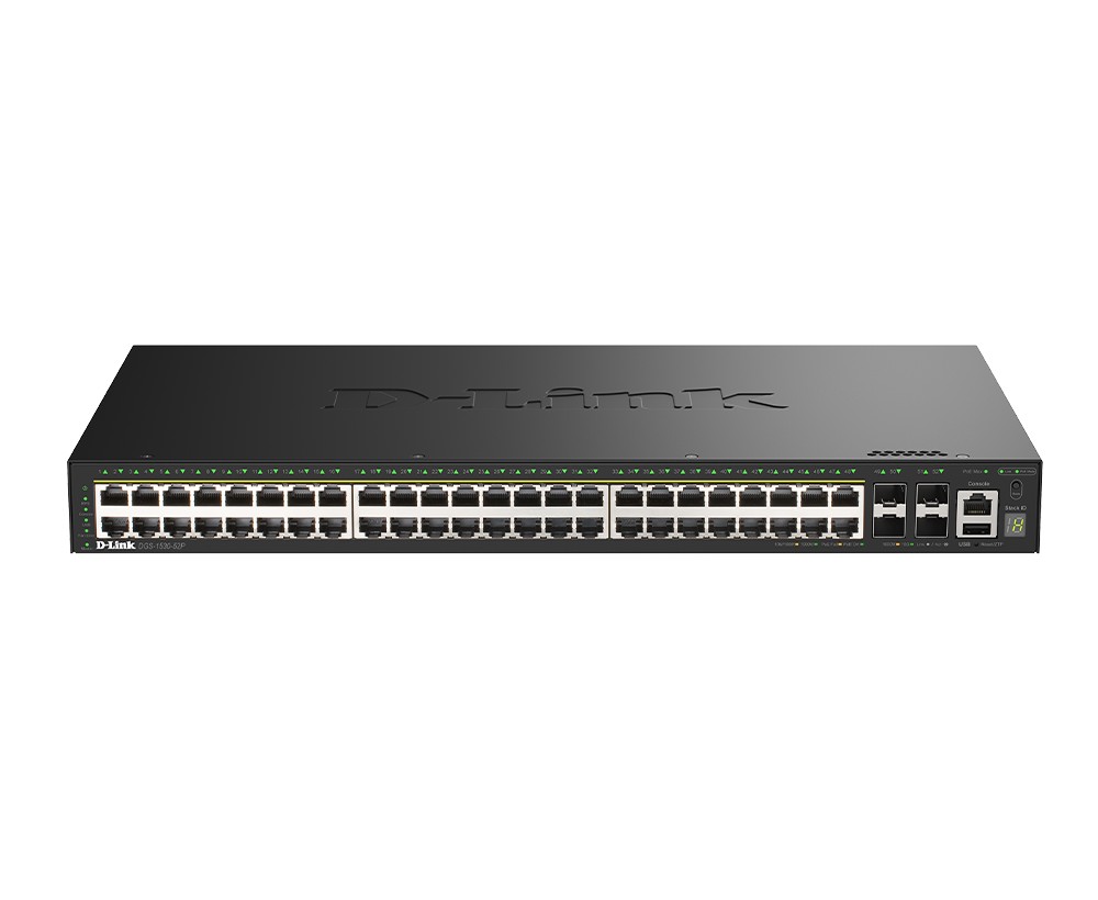 D-Link  Smart Managed Switch DGS-1530-52P/E 48