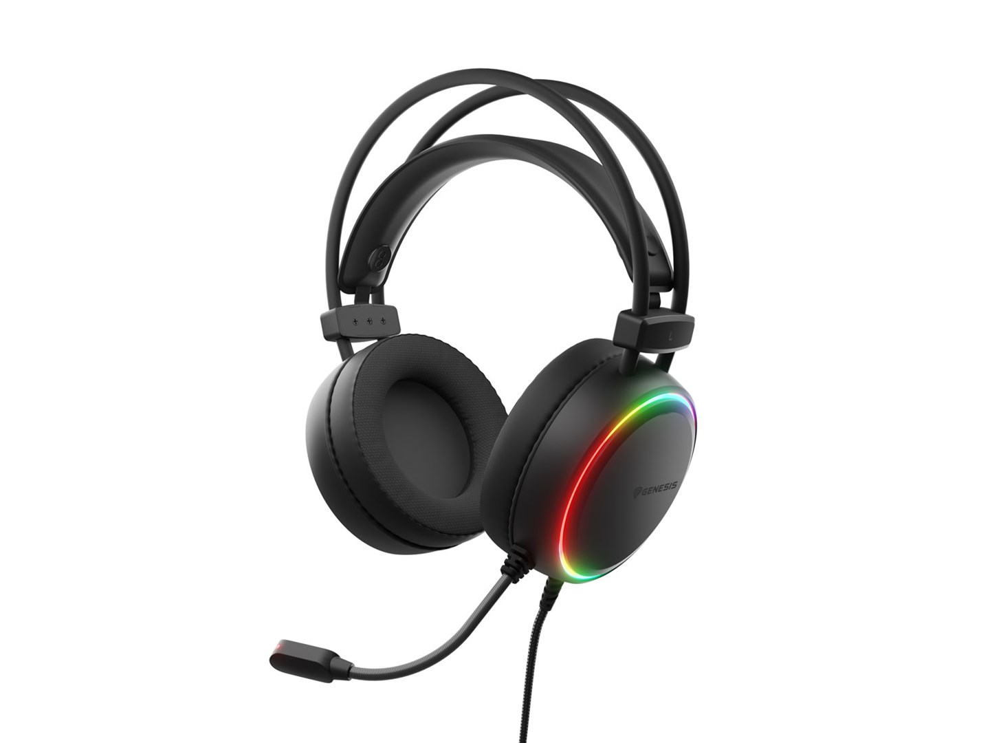 GENESIS SŁUCHAWKI NAUSZNE NEON 614 RGB
