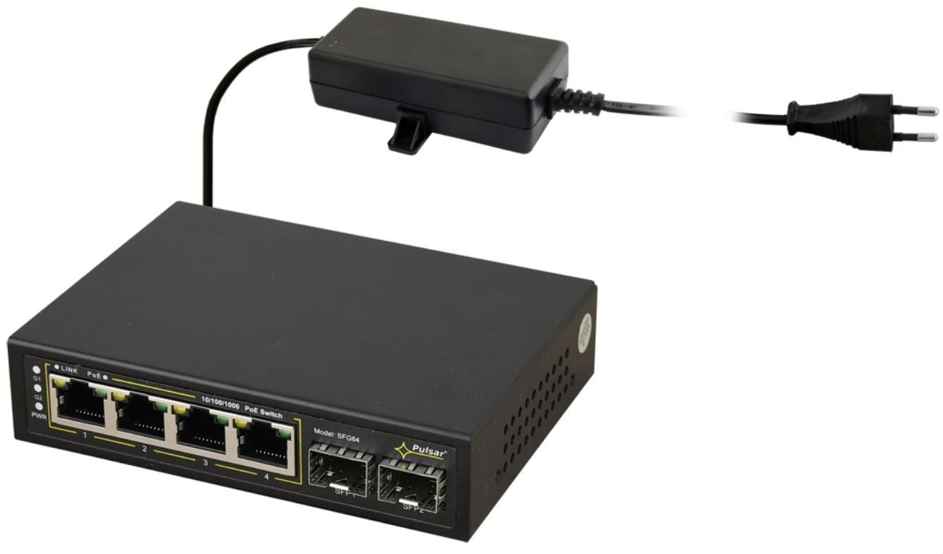 PULSAR SWITCH POE 4+2SFP SFG64 |