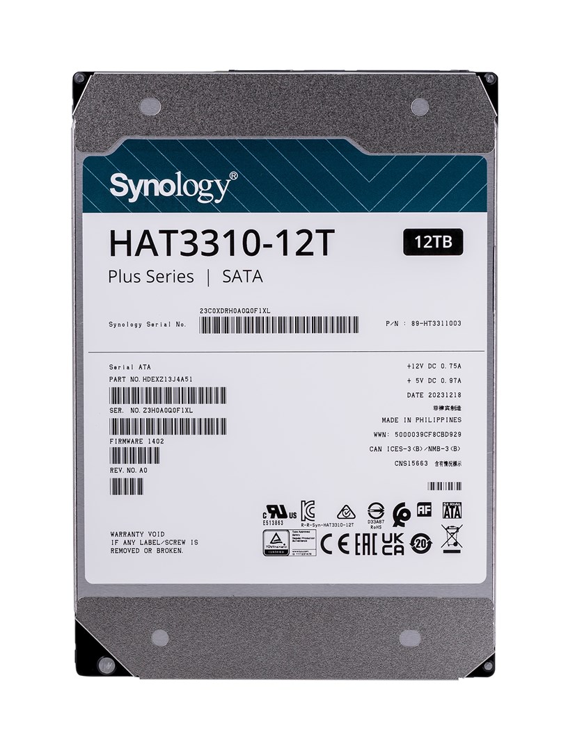 Synology HDD 12TB HAT3310-12T SATA 3