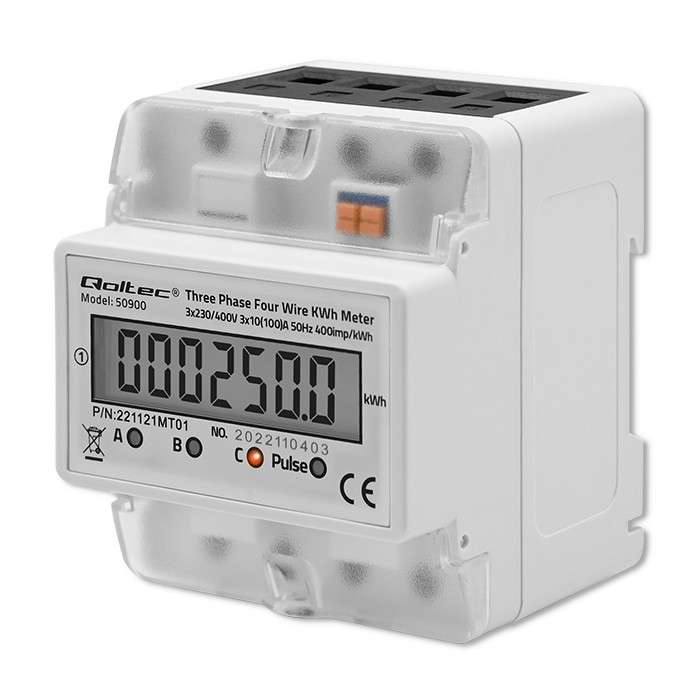 Qoltec  Three-phase electronic meter | energy