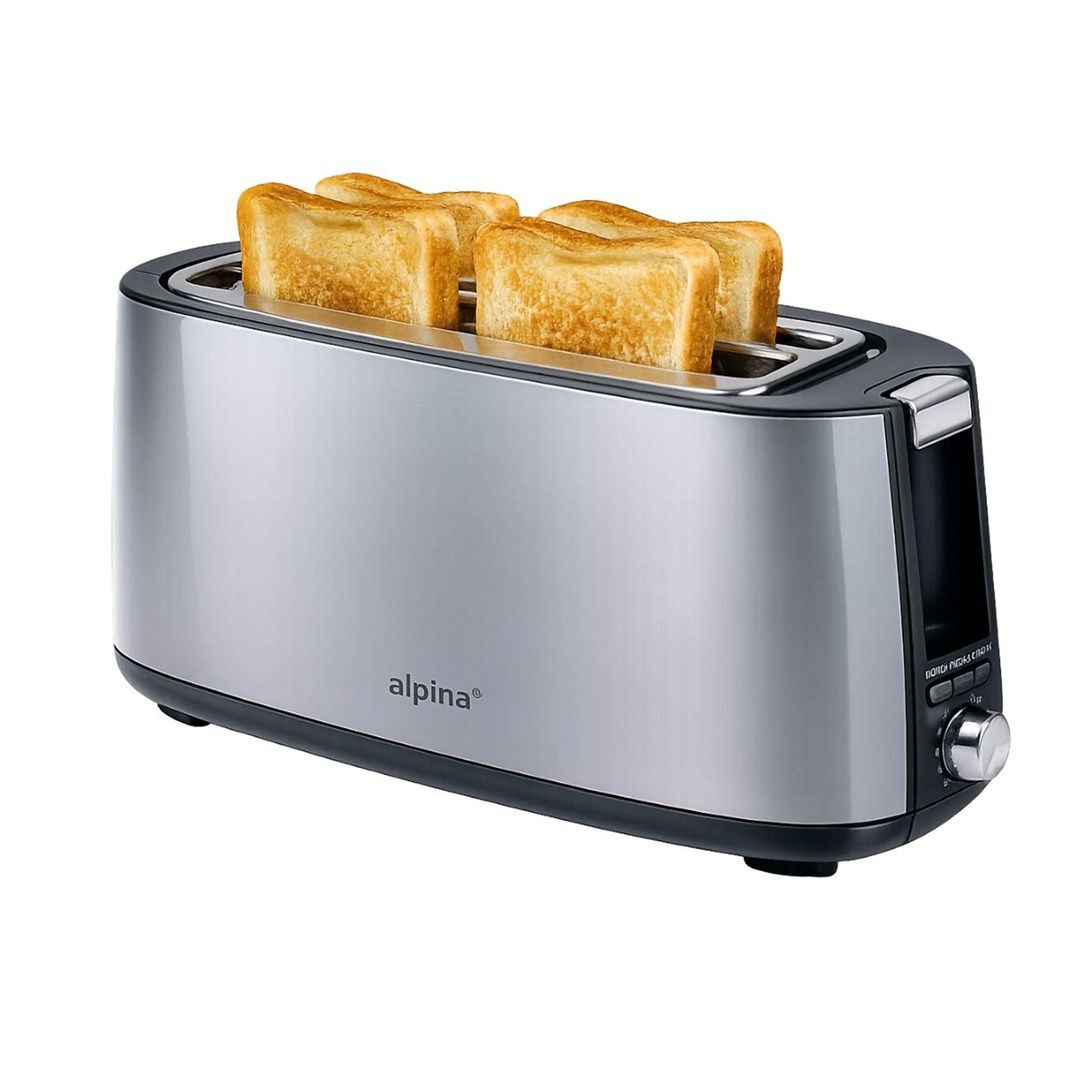 ALPINA Toster 1400w srebrny | ALP-SI-22909