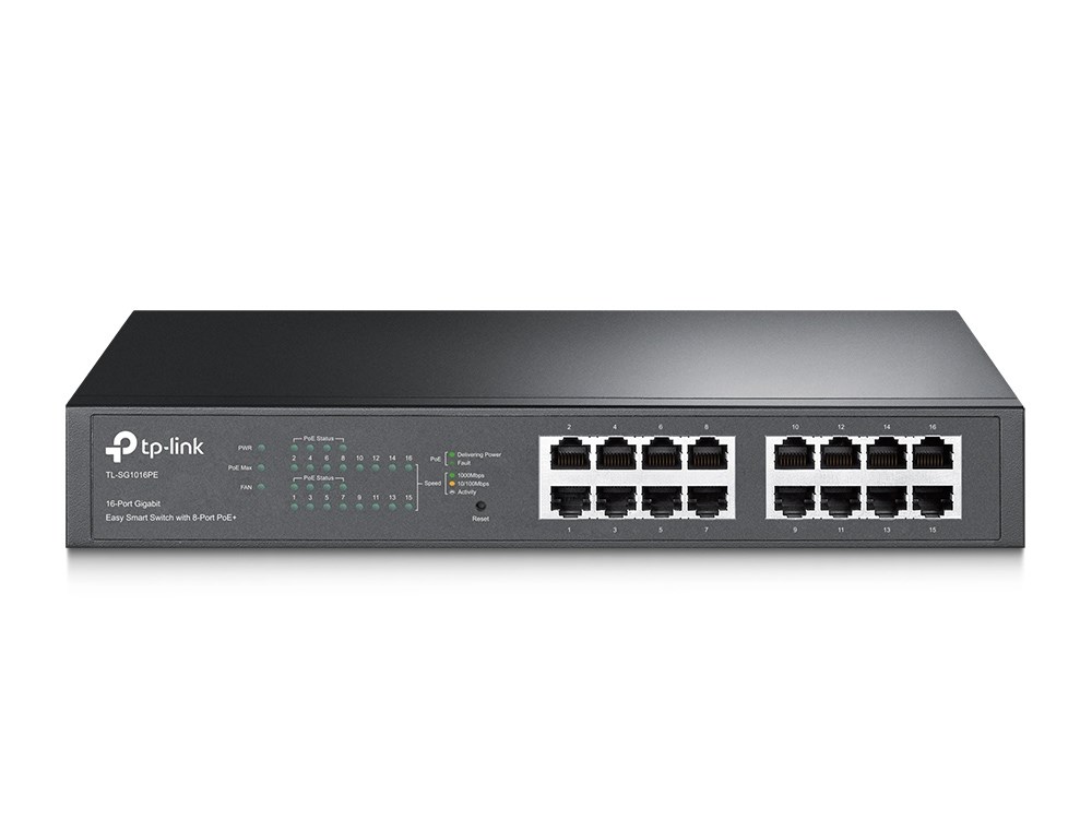 TP-LINK SG1016PE switch Smart 16x1GbE (8xPoE+)