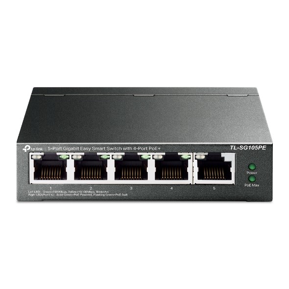 TP-LINK  5-Port Gigabit Easy Smart PoE