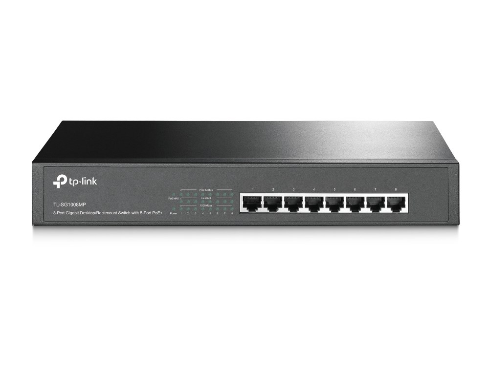 TP-LINK  TL-SG1008MP Unmanaged Gigabit Ethernet (10/100/1000)
