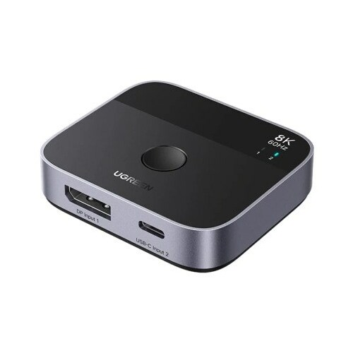 UGREEN  DisplayPort/USB-C to USB-C switch grey