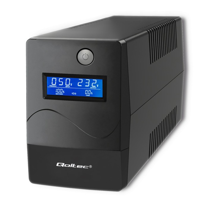 Qoltec Uninterruptible power supply, 850VA, 480W