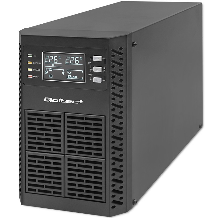 Qoltec UPS 1kVA, 1000W, PF1.0