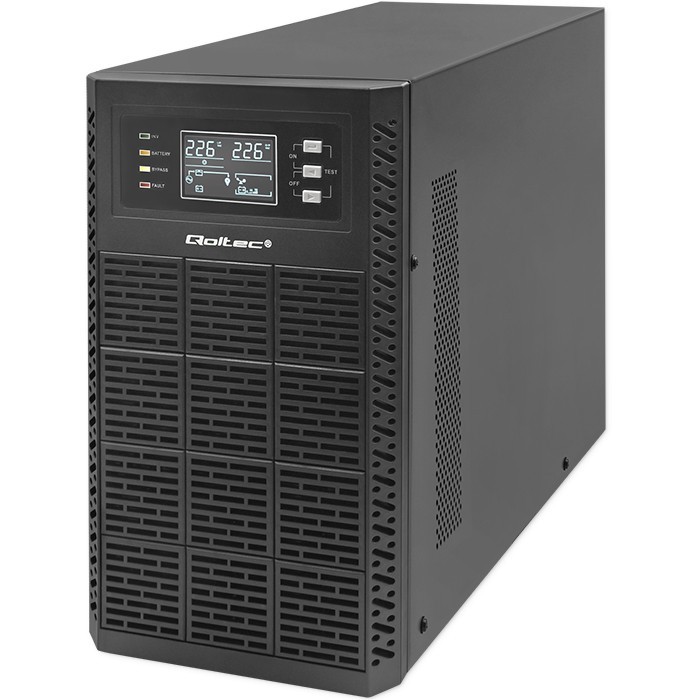 Qoltec  UPS 3kVA, 3000W, PF 1