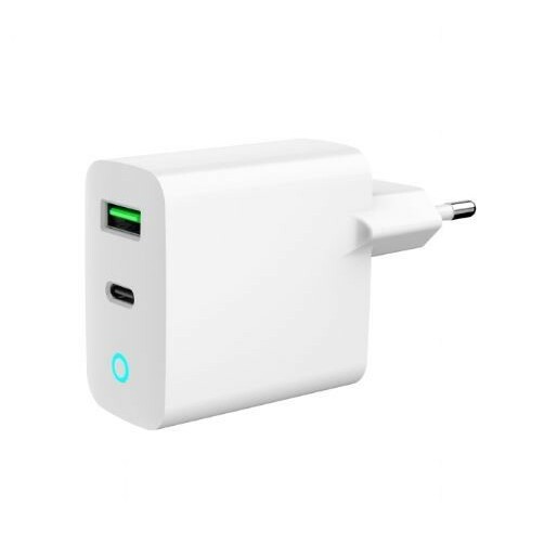 Gembird USB-A/USB-C Charger LED 20W PD