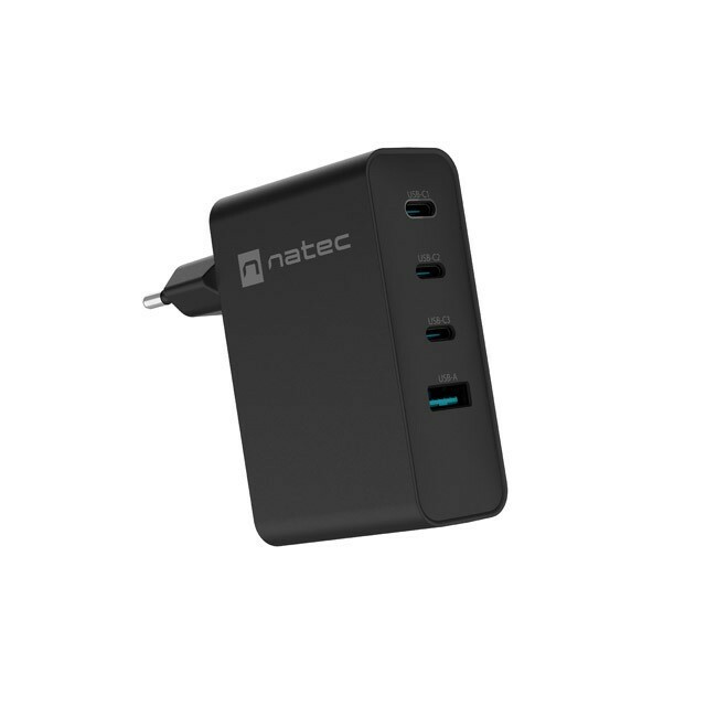NATEC USB Charger Ribera GAN 3xUSBC