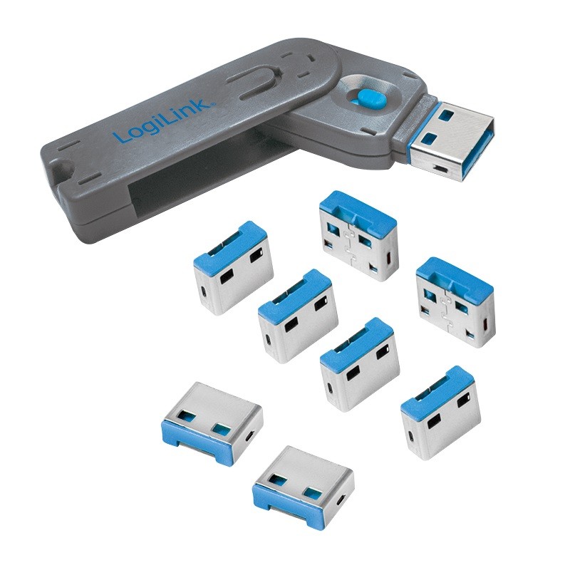 LogiLink USB port blocker key and