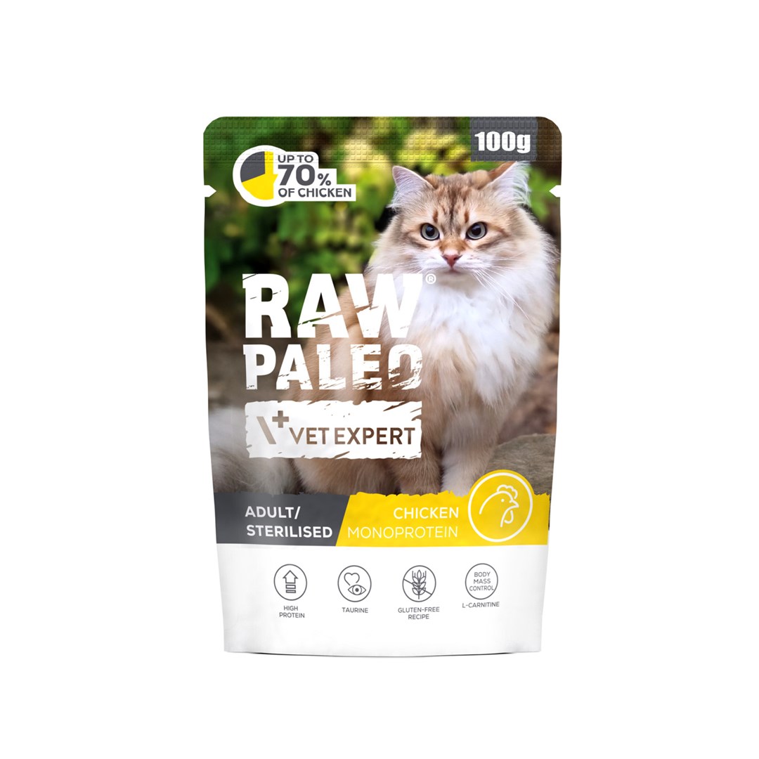VetExpert  Raw Paleo Adult Sterilised Chicken