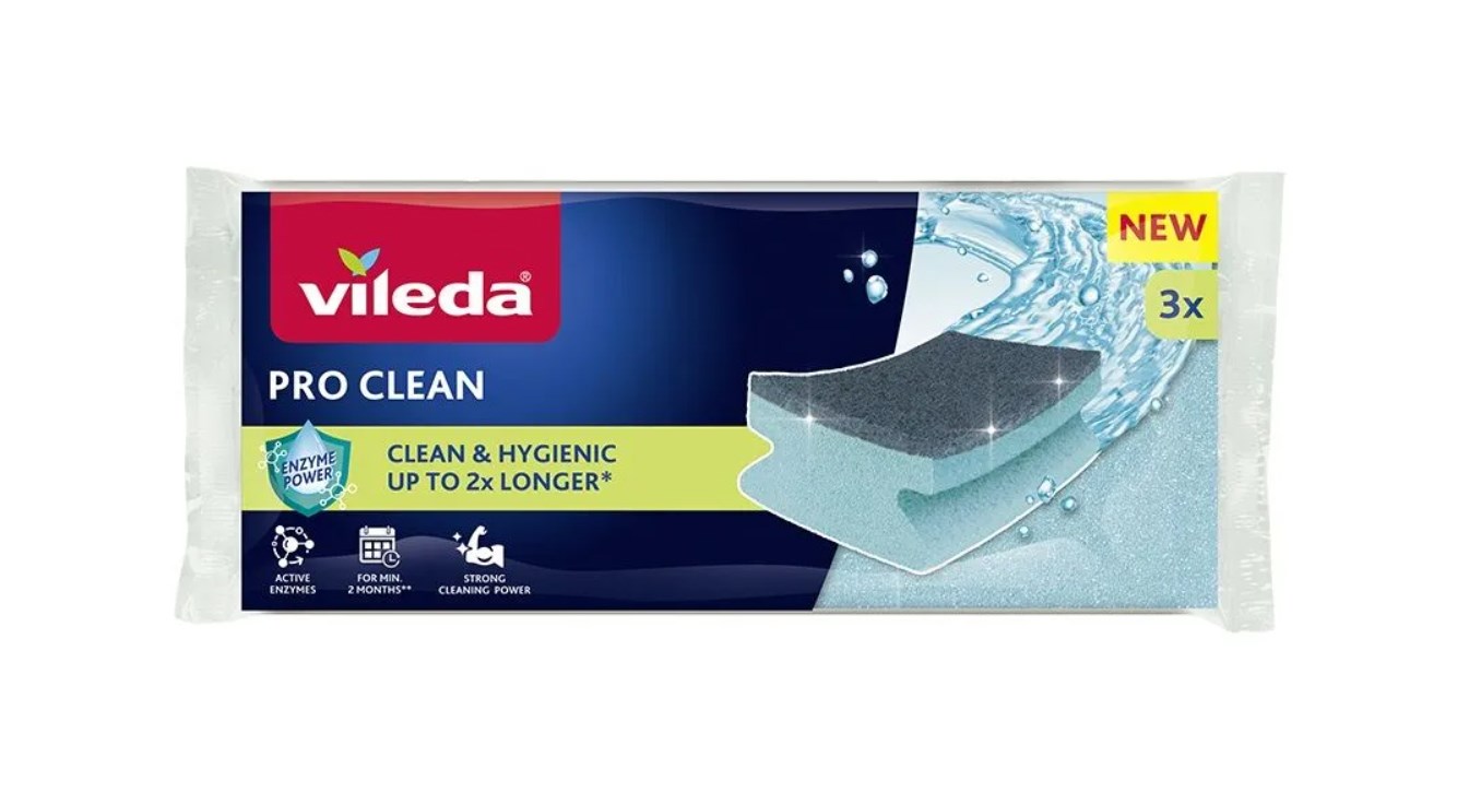 Vileda  Pro Clean enzyme profiled scourer