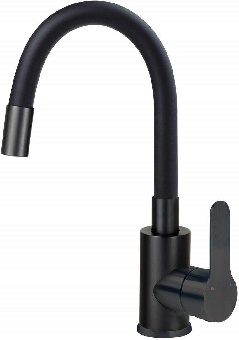 Deante Washbasin mixer with curved spout