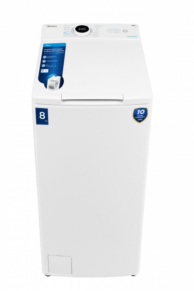 Midea Washing machine top loading MF100T80B/W-PL