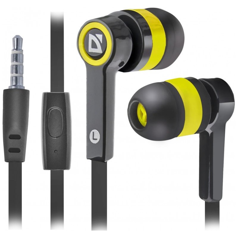 Defender  WIRED HEADPHONES PULSE 420 BLACK-YELLOW
