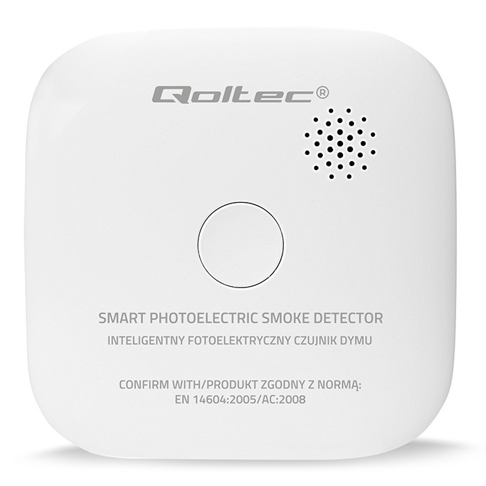 Qoltec  Wireless smoke detector with battery