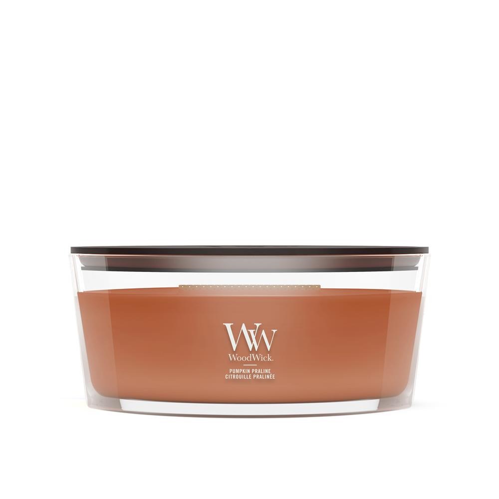 WoodWick  Pumpkin Praline wax candle Ellipse