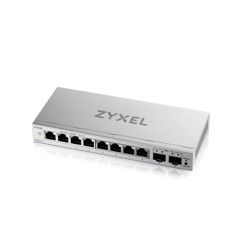 Zyxel   SWITCH 8xGE 2xSFP GS1200-10V3-EU0101F |