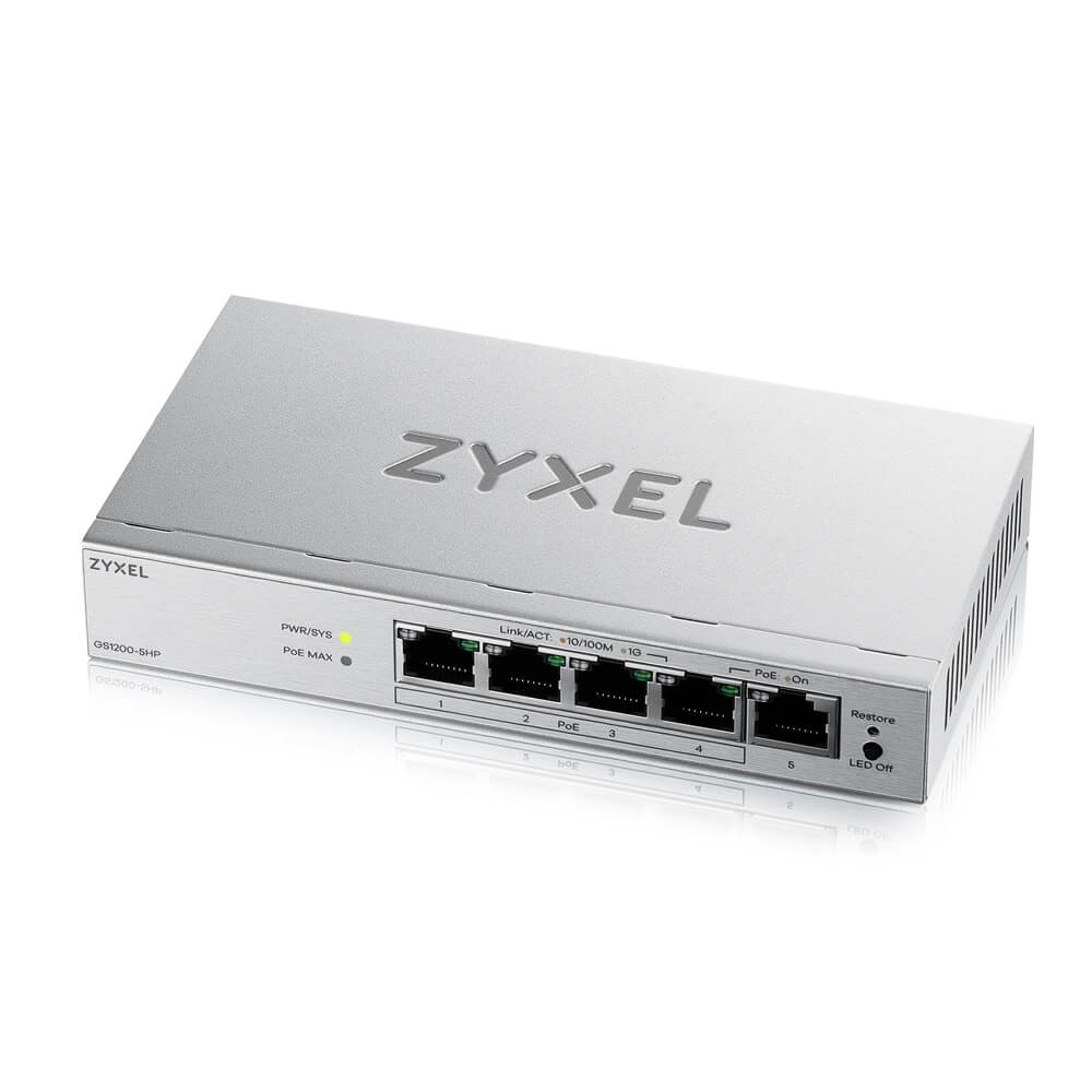 Zyxel   SWITCH POE 5xGE GS1200-5HPV3-EU0101F |